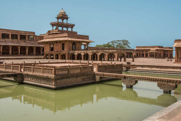 47 - India - Fatehpur Sikri - piscina ornamental Anup Talao